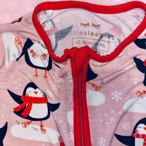 Little Sleepies Ice Skating Penguins Zippy - 12/18 months